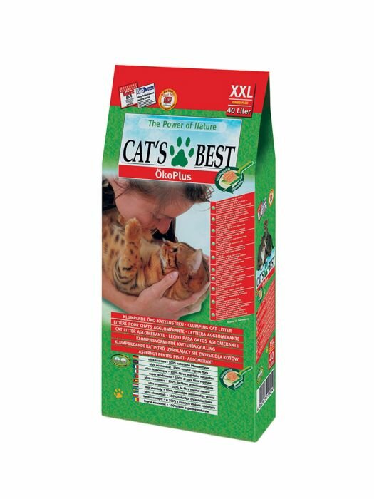 Image of Cat's Best Original Okoplus lettiera per gatti vegetale 40L