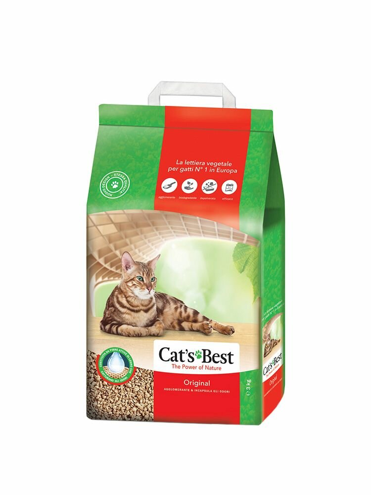 Image of Cat's Best Original Okoplus lettiera per gatti vegetale 7L