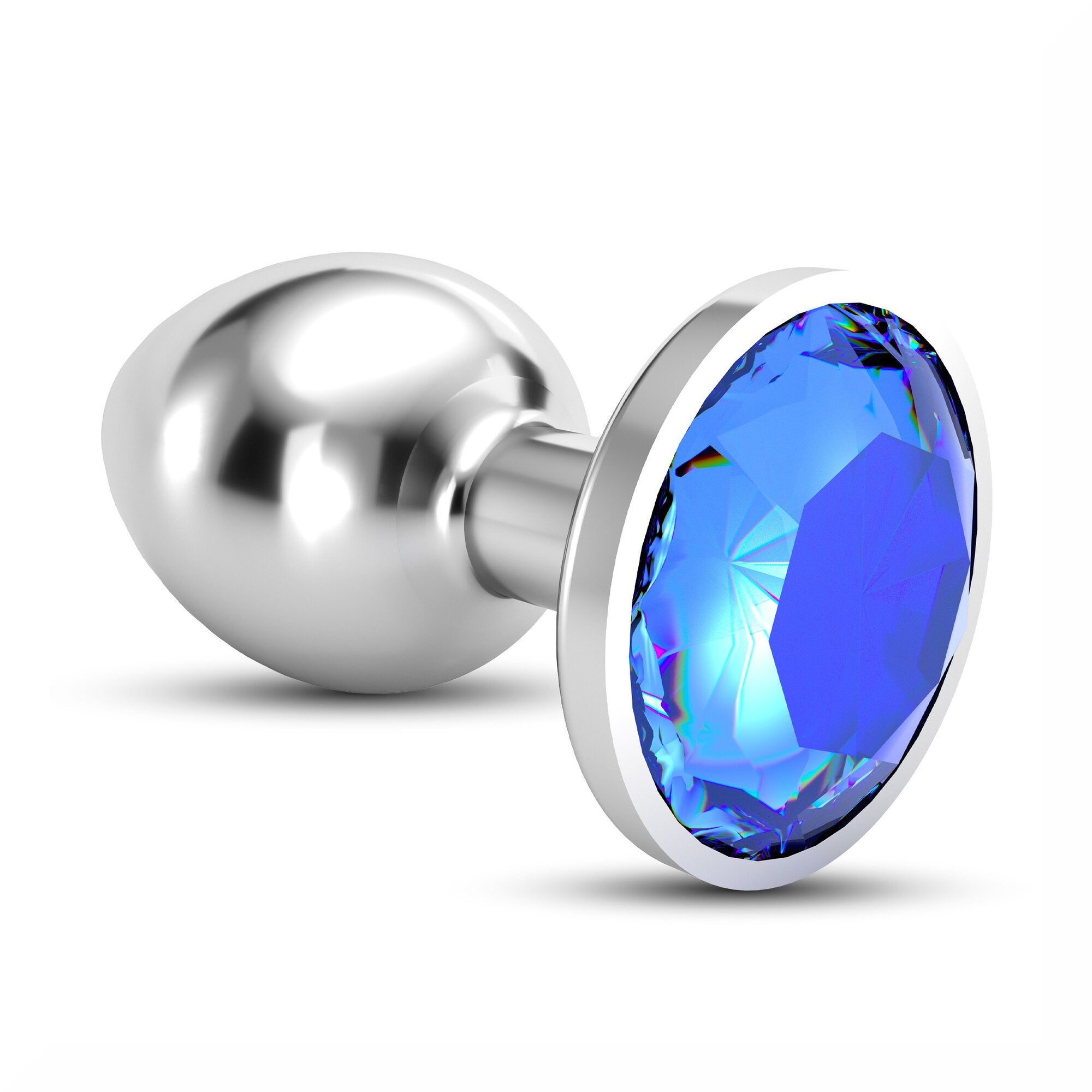 Crushious Plug Anale Bijou Gioiello Blu Grande