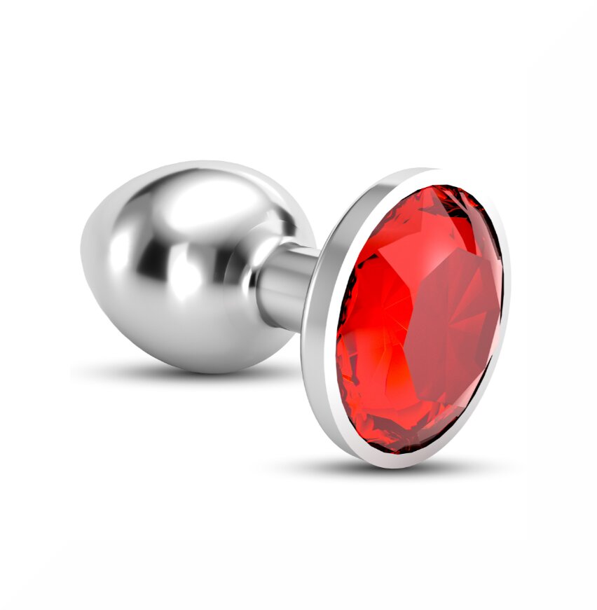 Crushious Plug Anale Bijou Gioiello Rosso Medio