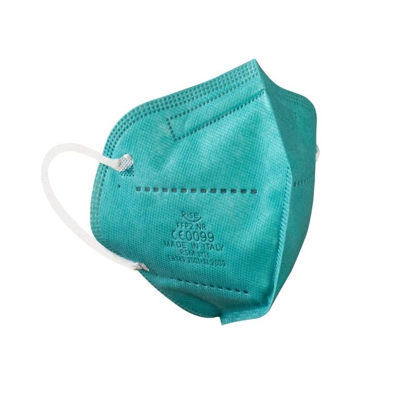 Mascherina FFP2 Adulto colore smeraldo 1 pezzo-1