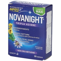 Novanight Tripla Azione con Melatonina a rilascio rapido 30 compresse-1