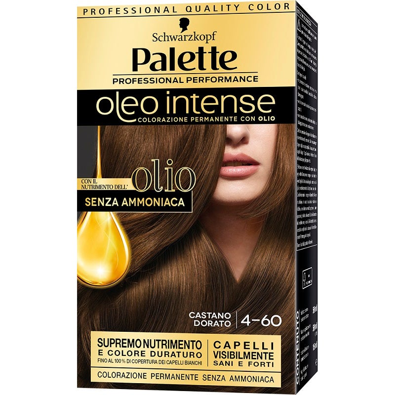 Image of Schwarzkopf Palette Oleo Intense Colorazione Permanente 4-60 Castano Dorato 173g