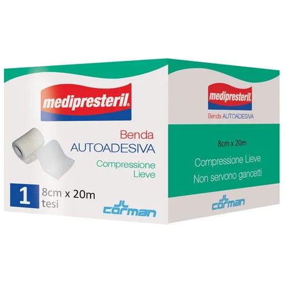 Medipresteril Benda autoadesiva 1 pezzo 8cm x 20m