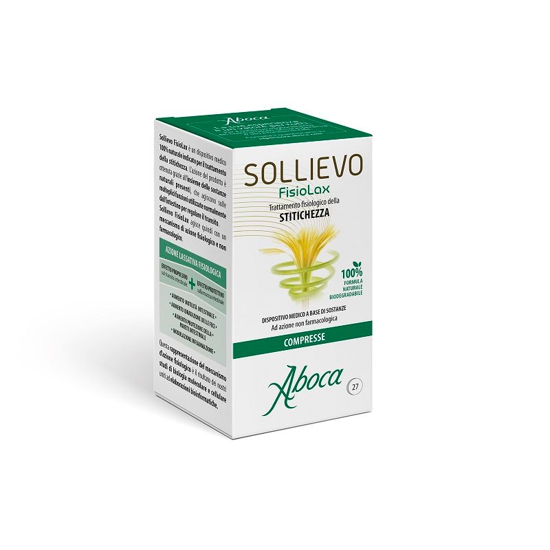 Aboca Sollievo FisioLax integratore per la stitichezza 27 compresse