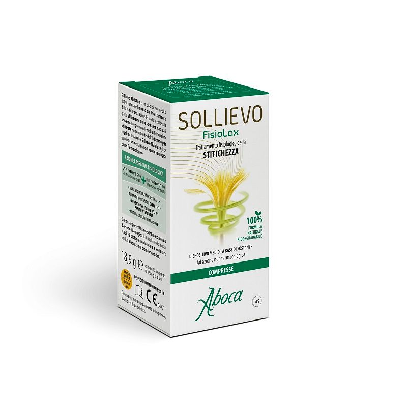 Aboca Sollievo FisioLax integratore per la stitichezza 45 compresse