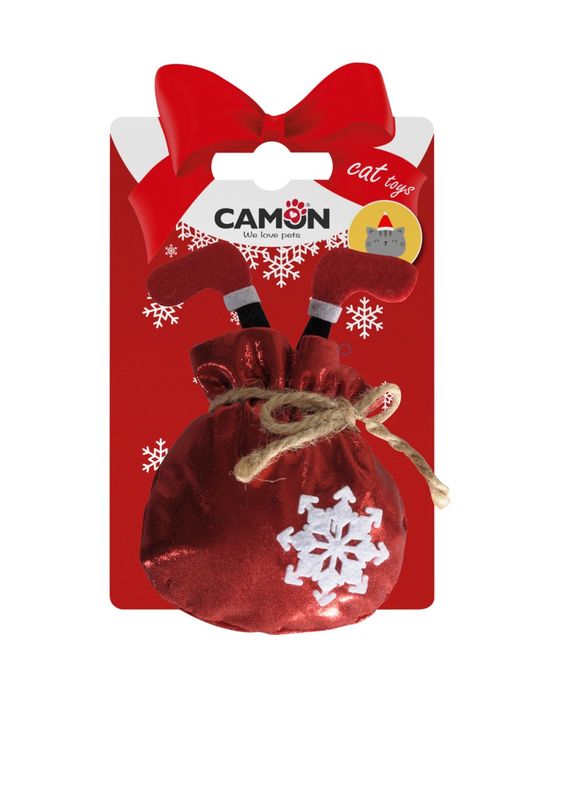 GIOCO GATTO STELLE(2P)+SACCO(1P)NATALIZI