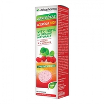Arkopharma Arkovital Acerola 1000 Integratore di Vitamina C 20 compresse effervescenti gusto frutti -1