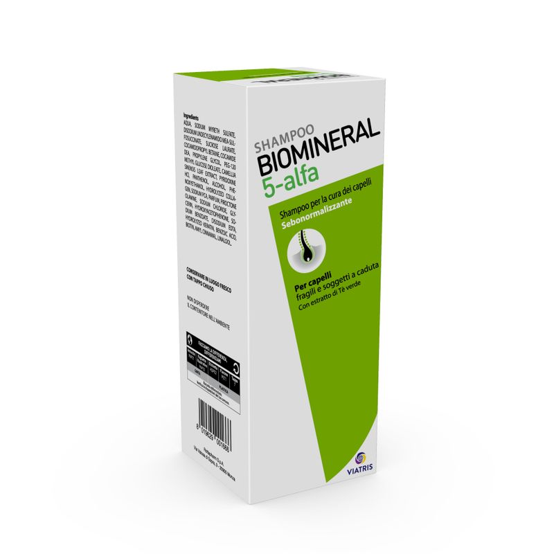 Biomineral 5 Alfa Shampoo Trattante 200ml per Capelli Forti
