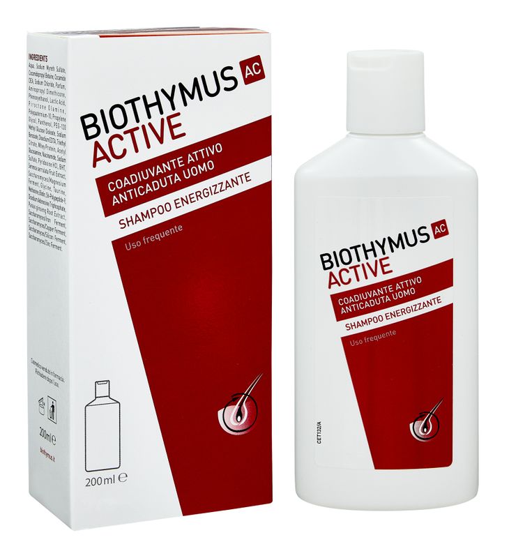 Biothymus Active Shampoo energizzante uomo uso frequente 200ml