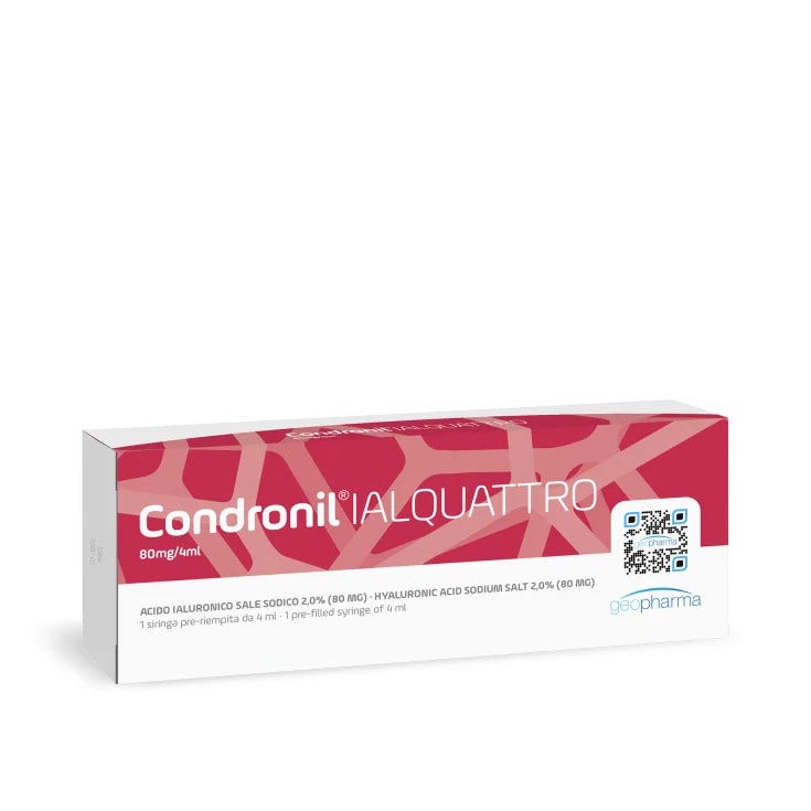 Siringa Intra-articolare Condronil Ialquattro Acido Ialuronico 2% 4 ml