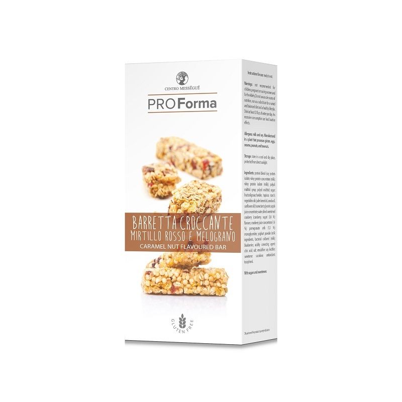 Centro Messegue Dieta ProForma Barretta Croccante Mirtillo Rosso e Melograno 2x40g