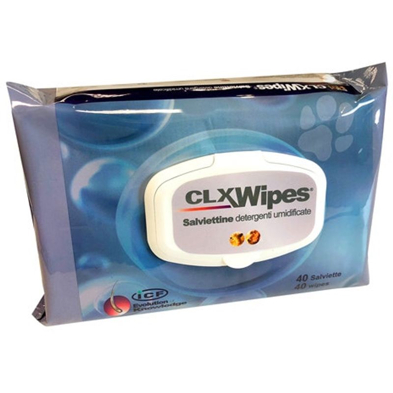 Image of I.C.F. Clorexyderm Wipes Pocket Salviette Umidificate Cane/Gatto 40 Salviette