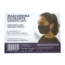 Colipra Mascherina Filtrante Idrorepellente Lavabile Adulto colore Blu Navy 1 pezzo