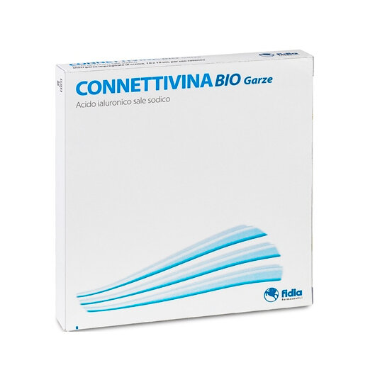 Connettivina Bio Garze 10x10cm per il trattamento di irritazioni cutanee e lesioni 10 pezzi