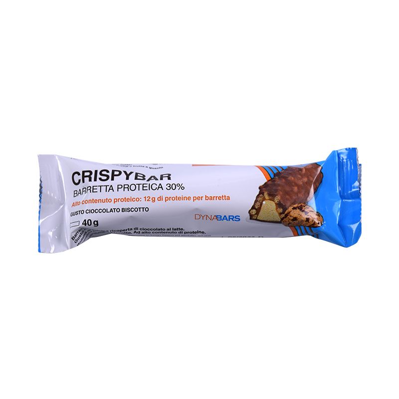 CrispyBar Barretta Proteica gusto cioccolato biscotto 40g