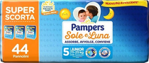 Pampers Sole Luna Trio Junior 44 Pezzi