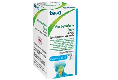 Image of Teva Flurbiprofene 0,25% spray per mucosa orale 15 ml