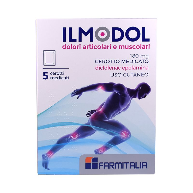 IlModol Cerotti Medicati per dolori articolari e muscolari 5 pezzi da 10cmx14cm