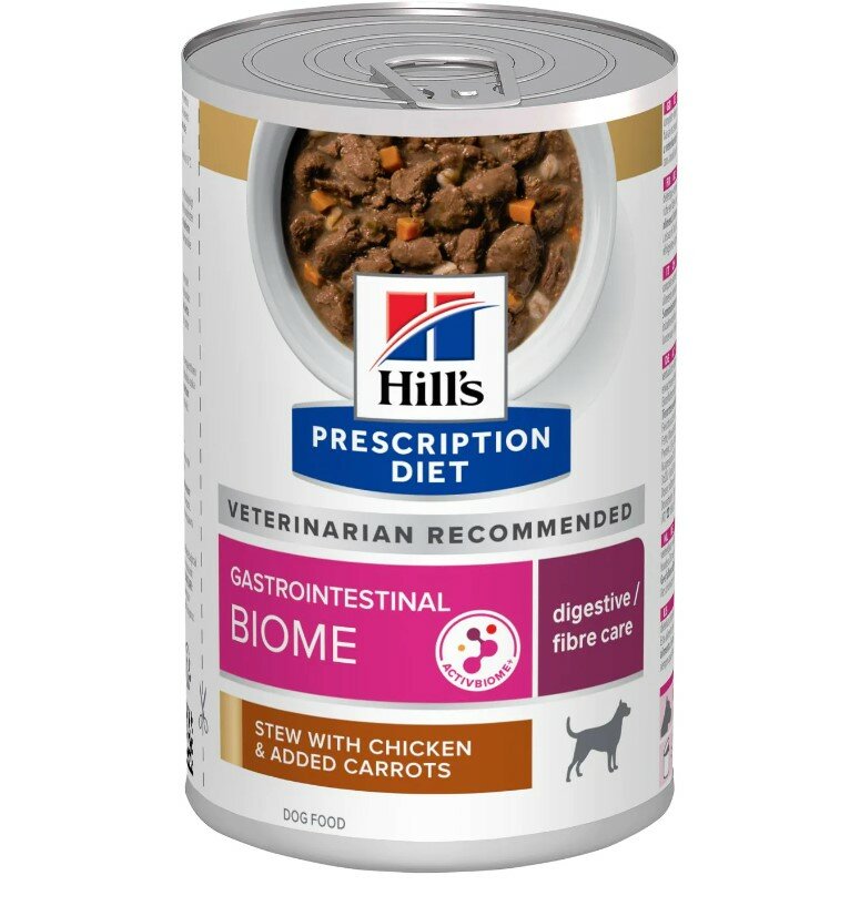 Hill's Prescription Diet Gastrointestinal Biome Cane Umido Lattina Pollo E Verdure 354g