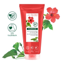 Klorane Gel doccia nutritivo al burro di Cupuacu BIO Profumazione FIORE D'IBISCO 200ml-1