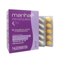 Laboratoires Nutrisanté Manhaè Intima Equilibre contro la secchezza vaginale 60 capsule