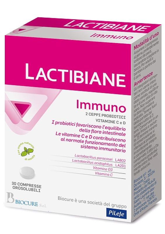 Lactibiane Immuno per l'equilibrio della flora intestinale 30 compresse-1