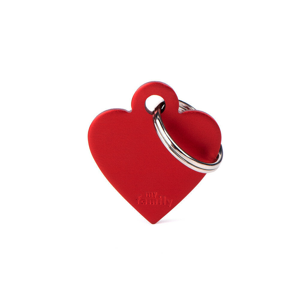 SMALL HEART ALUMINUM RED