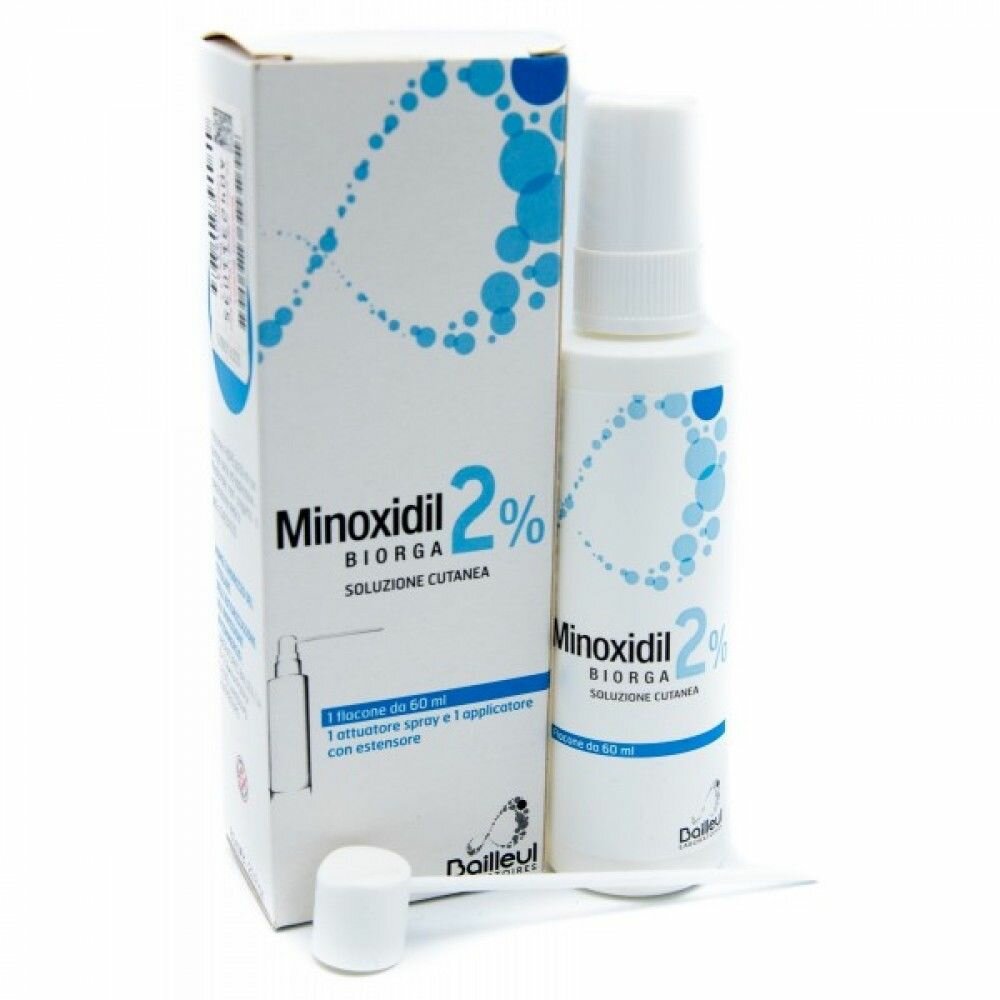 Biorga Minoxidil Biorga soluzione cutanea 2% per alopecia 60ml
