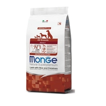 Monge Agnello Riso E Patate Cibo Secco Per Cani Adulti Sacco 12 Kg-1