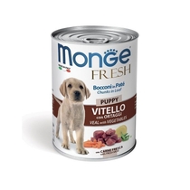 Monge Fresh Puppy Vitello Con Ortaggi Cibo Umido Per Cani Cuccioli 400g-1