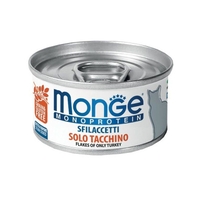 Monge Monoprotein Sfilaccetti Solo Tacchino Cibo Umido Per Gatti Adulti 80g-1