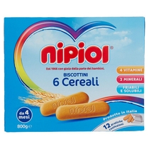 Nipiol Biscottini 6 cereali friabili e solubili 800g-1