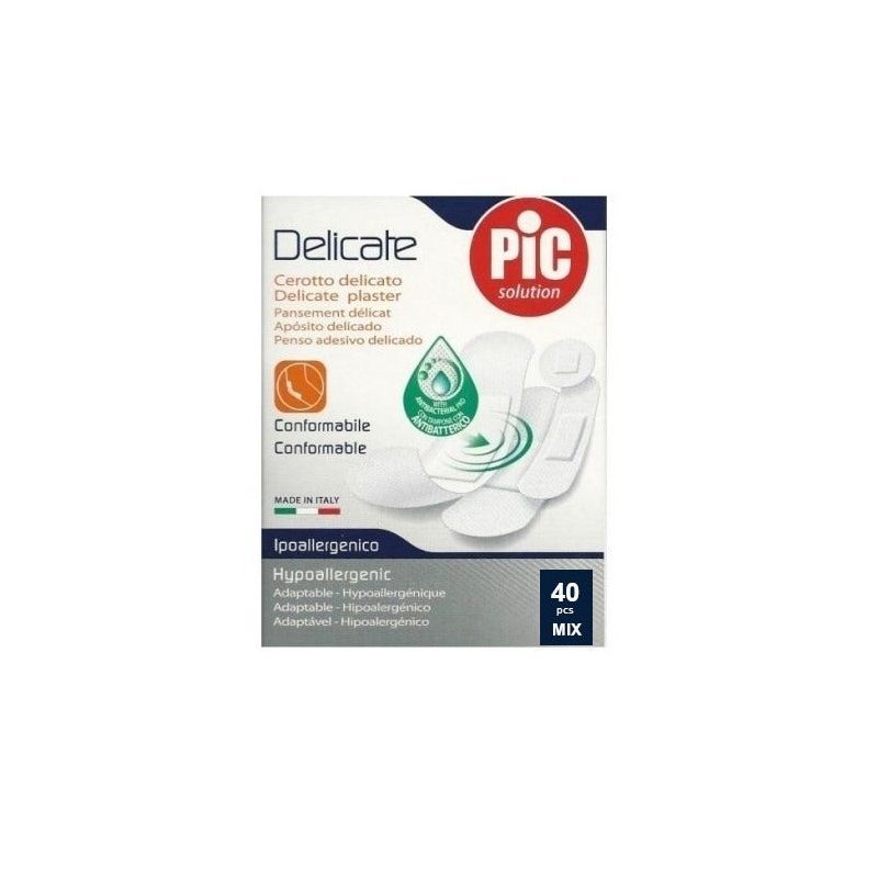 Pic Cerotto Delicate Mix Con Antibatterico 40 Cerotti