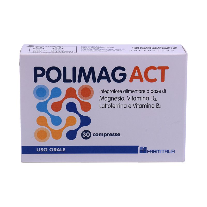 Polimag Act per il sistema immunitario e l'affaticamento 30 compresse
