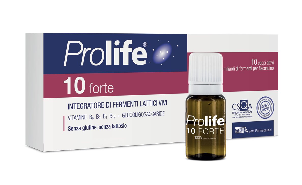 Image of Prolife 10 Forte Zero Zuccheri - 10x8ml Integratore Probiotico