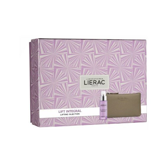 Lierac Cofanetto Lift Integral Siero 30 ml + Pochette in pelle Rue des Fleurs