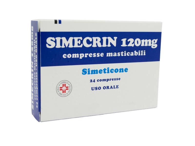 Simecrin disturbi funzionali gastrointestinali 24 compresse masticabili 120 mg