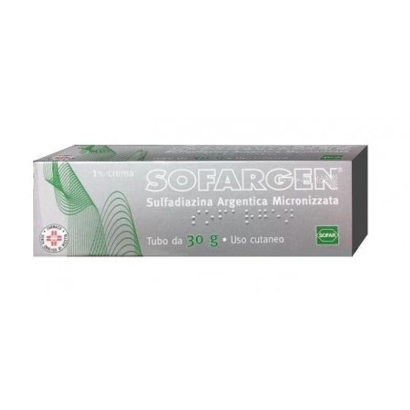 Sofargen Crema antibatterico locale per ustioni e lesioni cutanee 1% 30gr