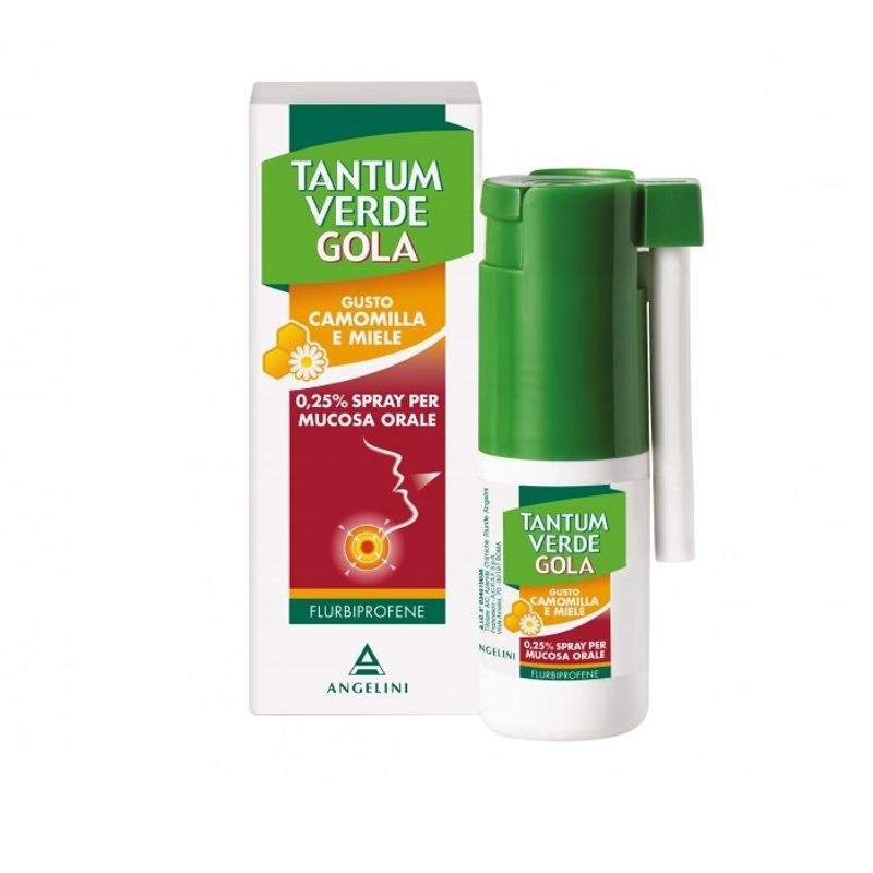 Image of Tantum Verde Gola 0,25% spray per mucosa orale gusto camomilla e miele 15ml