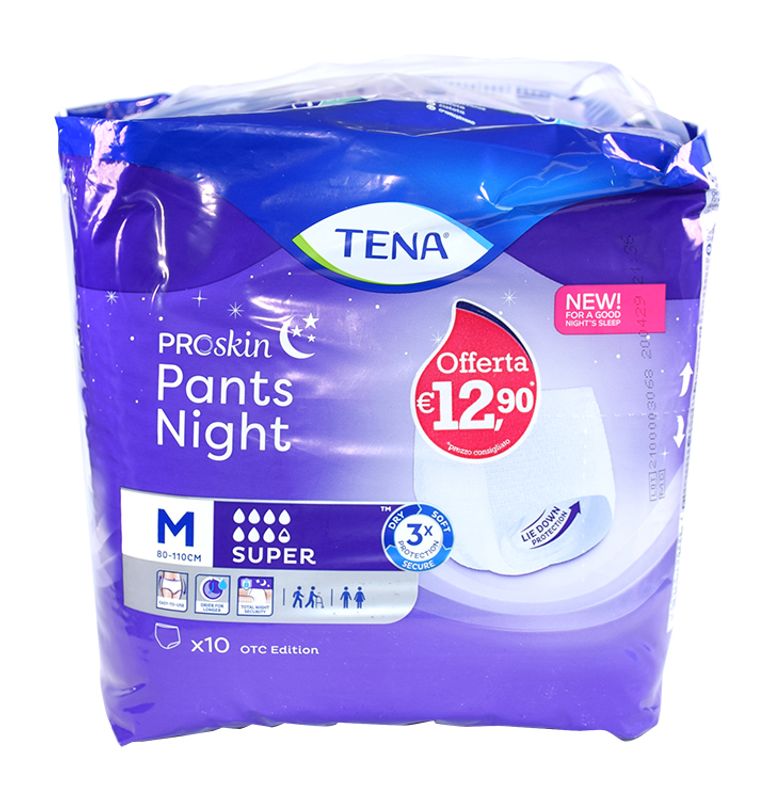 Image of Tena Pants Night Super Mutadine assorbenti per la notte Taglia M 10 pezzi